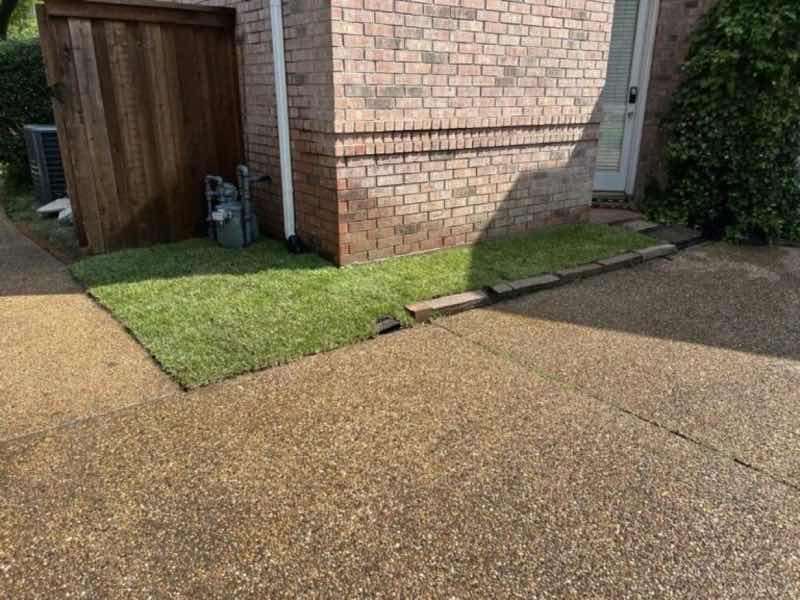 Sod Installation Project near Addison